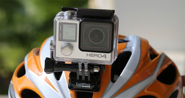 Garpex® de casque pour moto et vélo pour GoPro et Caméras d'action